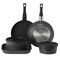 17-Piece Pots and Pans Set, Granite Nonstick Cookware with Detachable Handle, Oven Safe